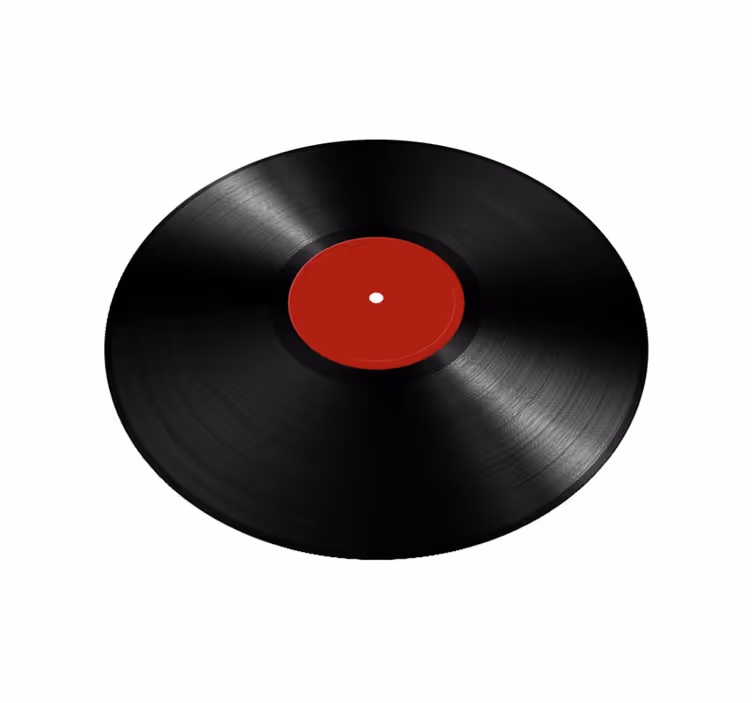 Gigantische vinylplaat vinyl tapijt eetkamer - TenStickers