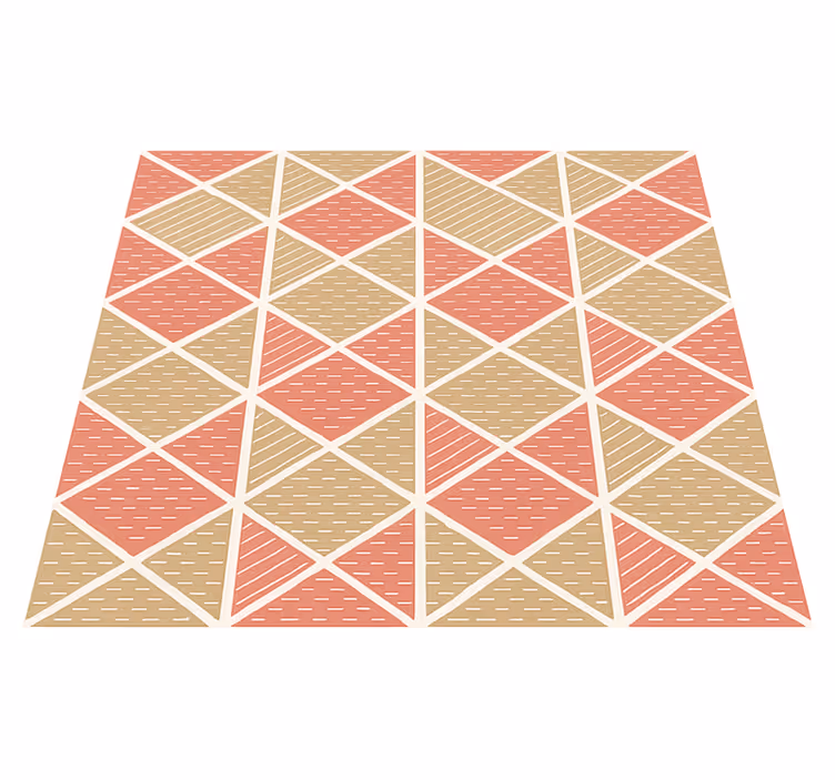 Grafische scandinavische stijl vinyl tapijt eetkamer - TenStickers