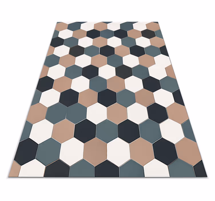 Vinyl tapijt keuken moderne hexagonale tegels - TenStickers