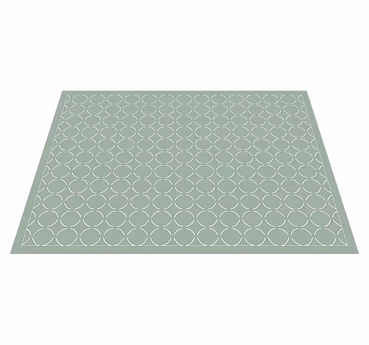 Vinyl tapijt keuken gemuteerd celadon ruitpatroon - TenStickers
