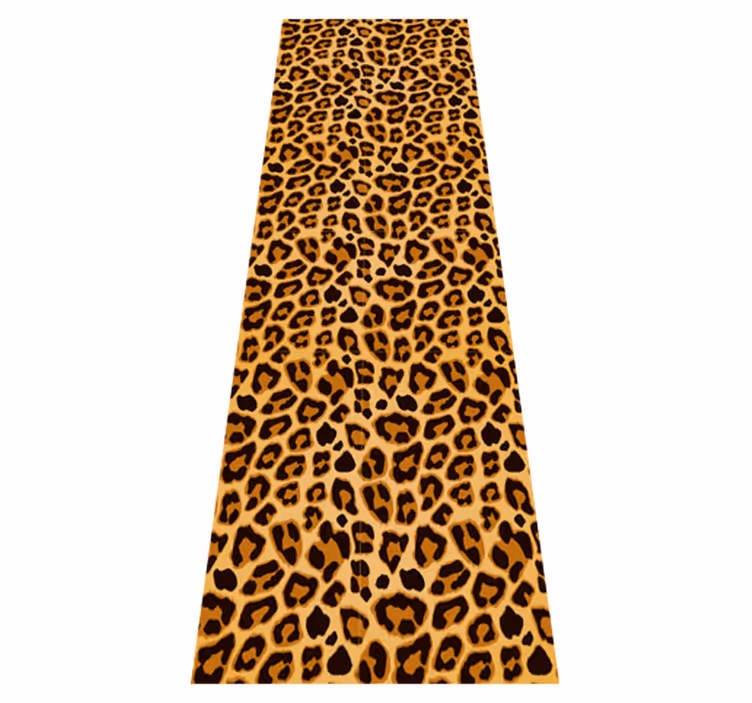Dieren vinyl tapijt luipaard eenvoudig patroon - TenStickers