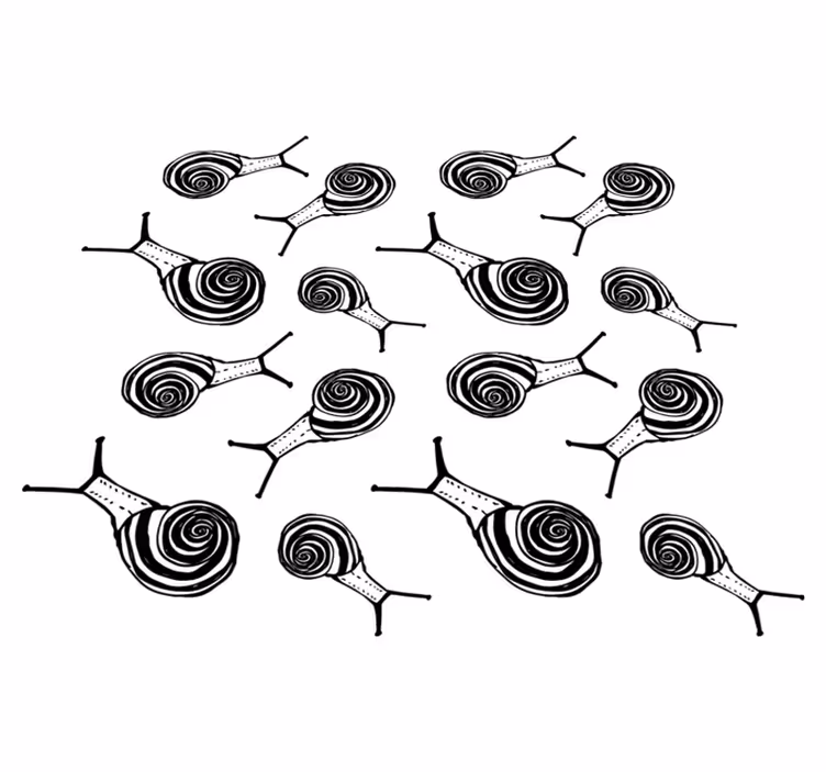 Dieren vinyl tapijt slakkenpakket - TenStickers