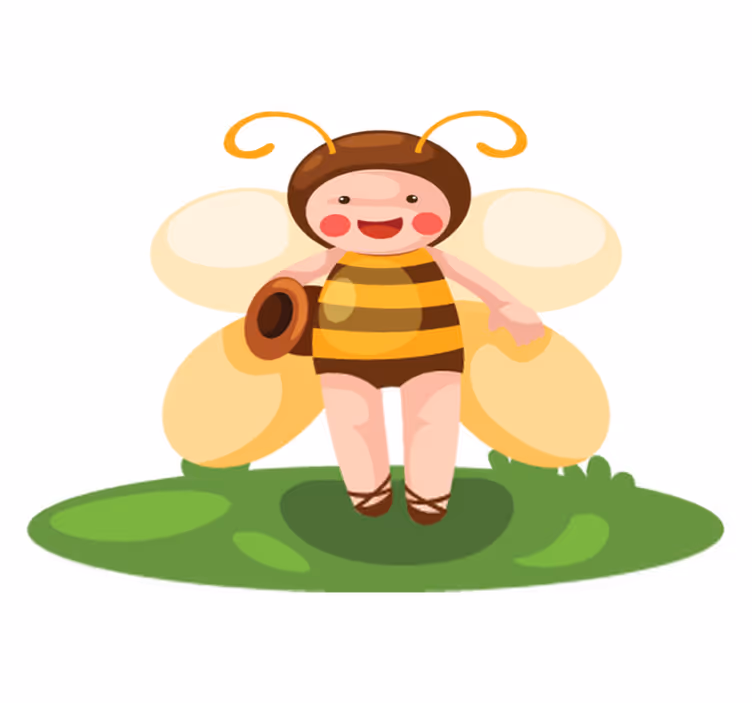 Dieren vinyl tapijt bee op maat - TenStickers