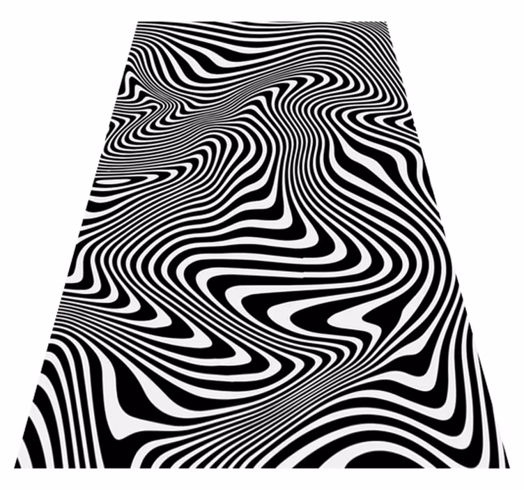 Dieren vinyl tapijt met zebra 3d effect - TenStickers