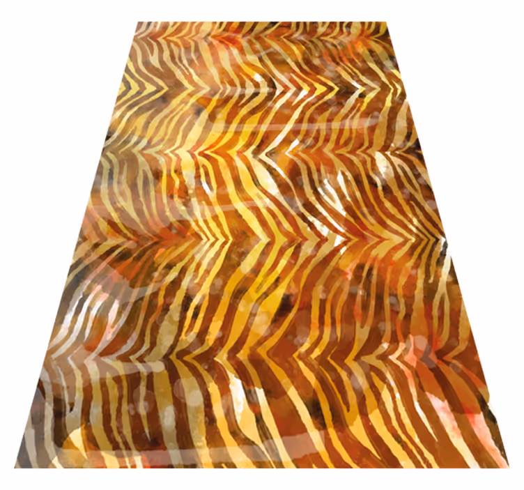 Dieren vinyl tapijt zebra aquarel textuur - TenStickers
