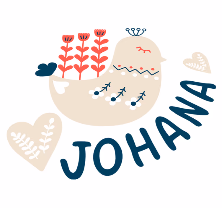 Dieren vinyl tapijt nordic sneeuw vogel gepersonaliseerd - TenStickers