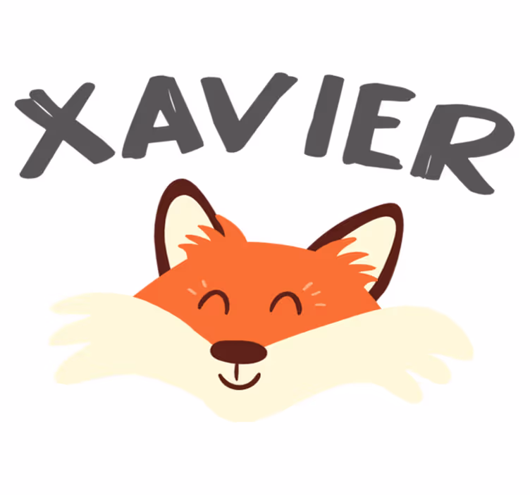 Dieren vinyl tapijt speelse voskop - TenStickers