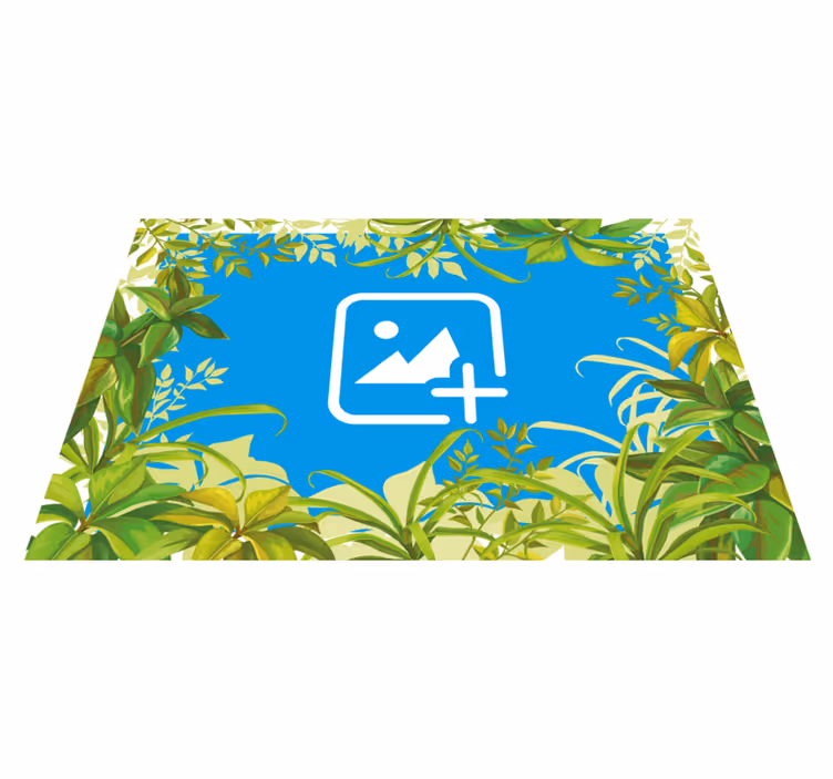 Dieren vinyl tapijt kat tussen groenen - TenStickers