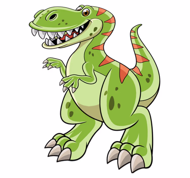 Dieren vinyl tapijt cartoon tyrannosaurus rex - TenStickers