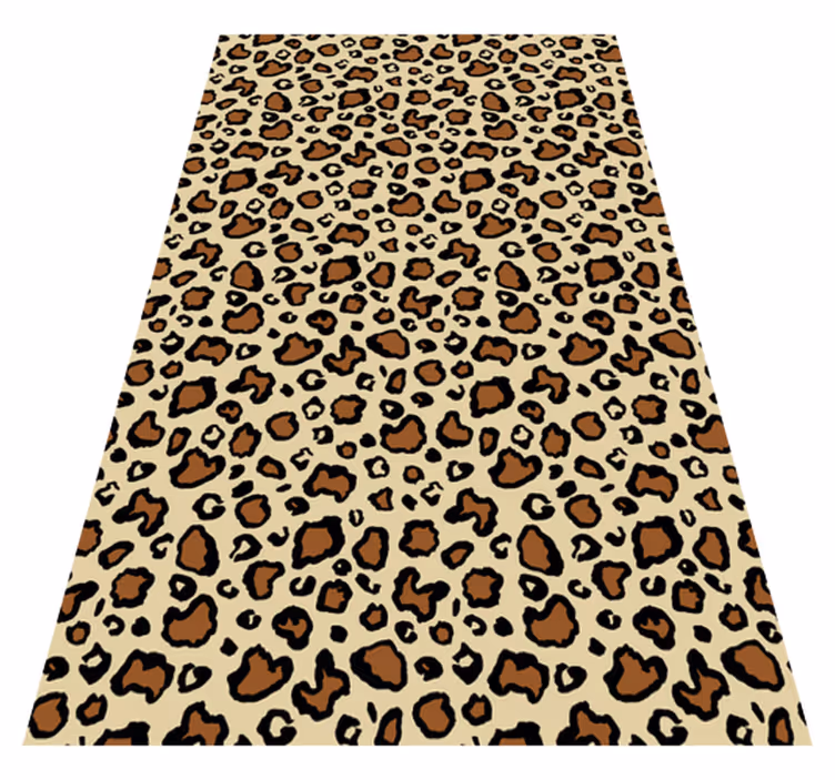 Dieren vinyl tapijt klassieke luipaardprint - TenStickers