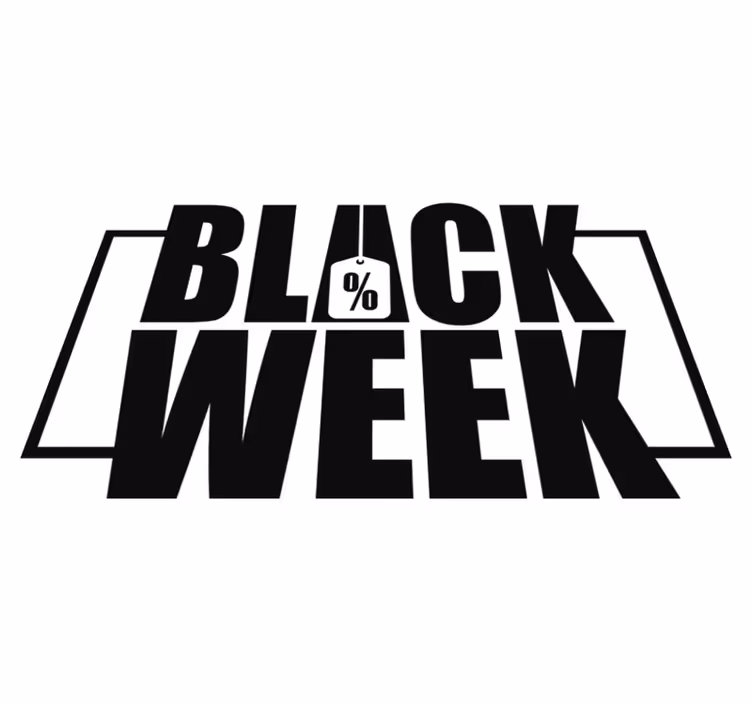 Black friday vinyl tapijt voor etalageweek - TenStickers