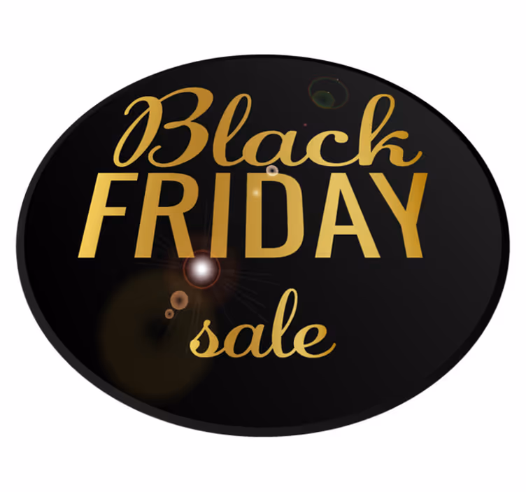 Black friday vinyl tapijt elegante black friday aanbieding - TenStickers