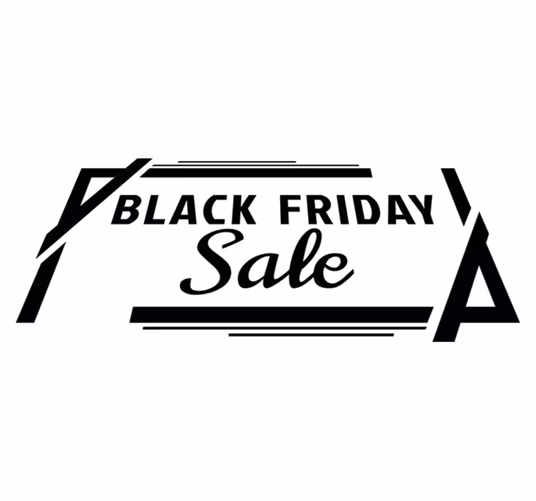 Black friday vinyl tapijt in box - TenStickers