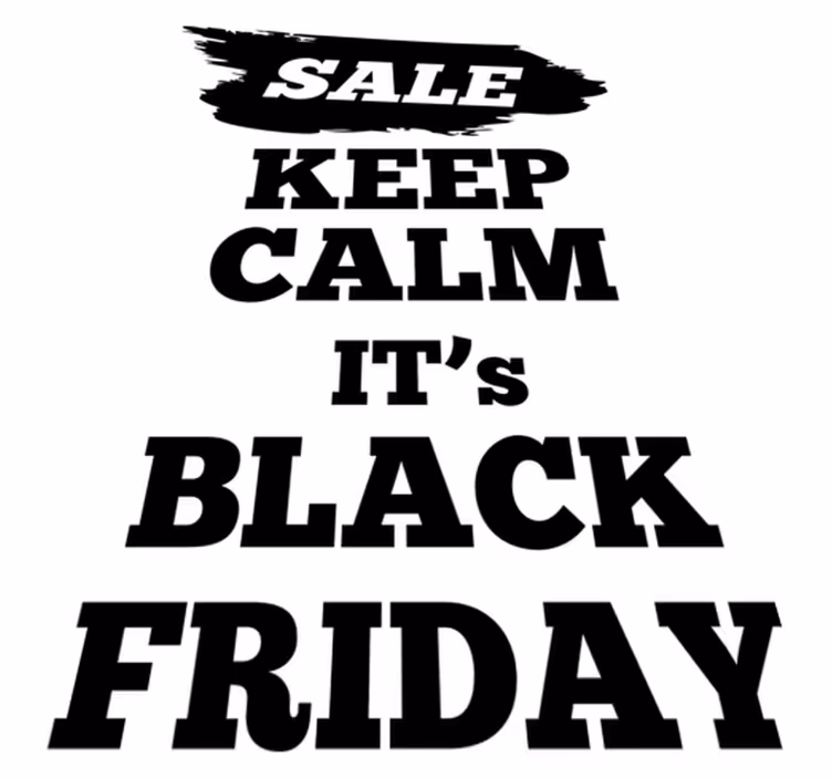 Black friday vinyl tapijt promotionele verkoopvlag - TenStickers