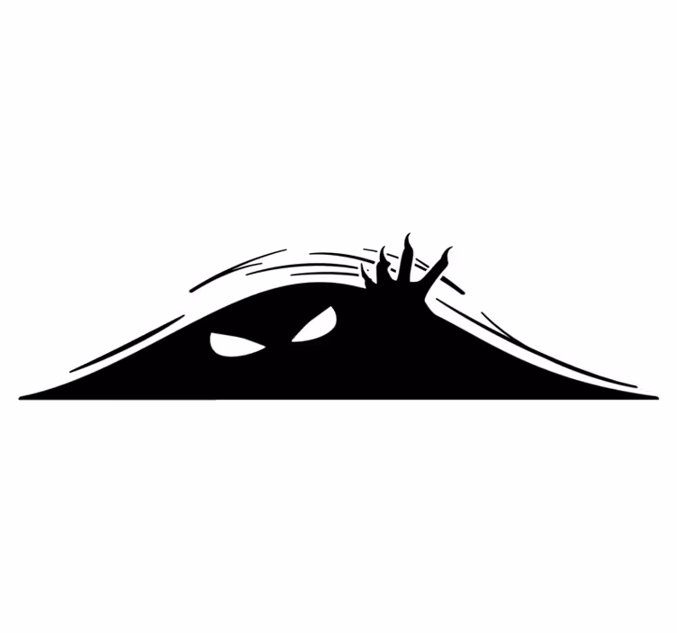 Vinyl tapijt halloween monster verschijnt - TenStickers