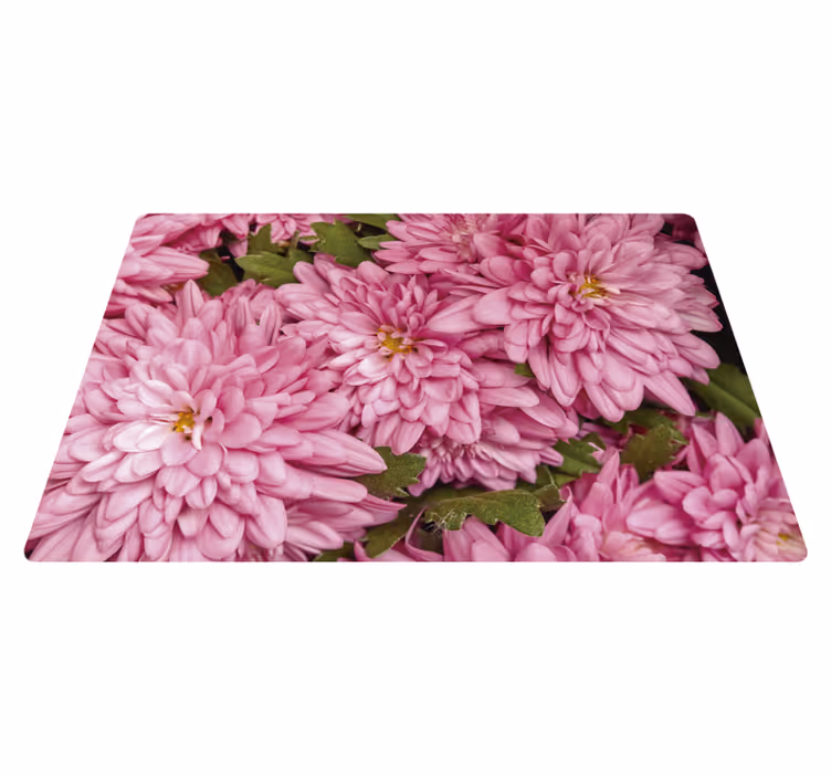 Vinyl tapijt bloemen en planten roze bloesem lente - TenStickers