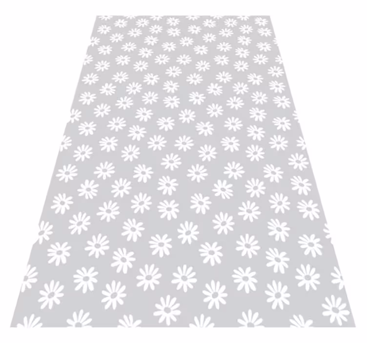 Vinyl tapijt bloemen en planten floral raam - TenStickers