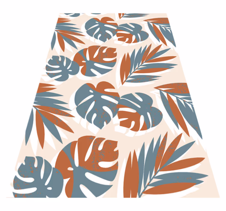 Vinyl tapijt bloemen en planten grote groene monsterplanten - TenStickers