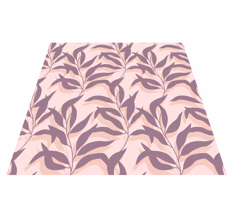 Vinyl tapijt bloemen en planten palma tropical blush - TenStickers