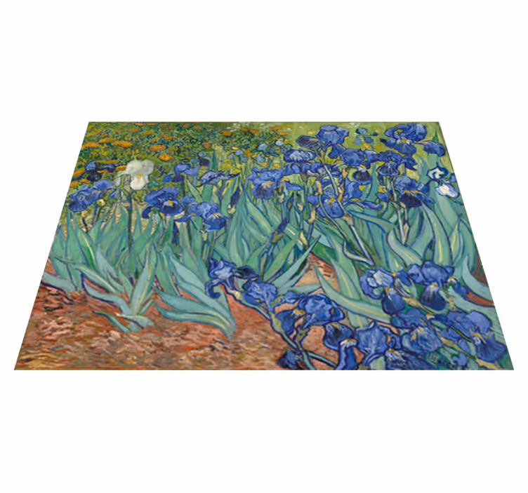 Vinyl tapijt bloemen en planten van gogh bloemen - TenStickers