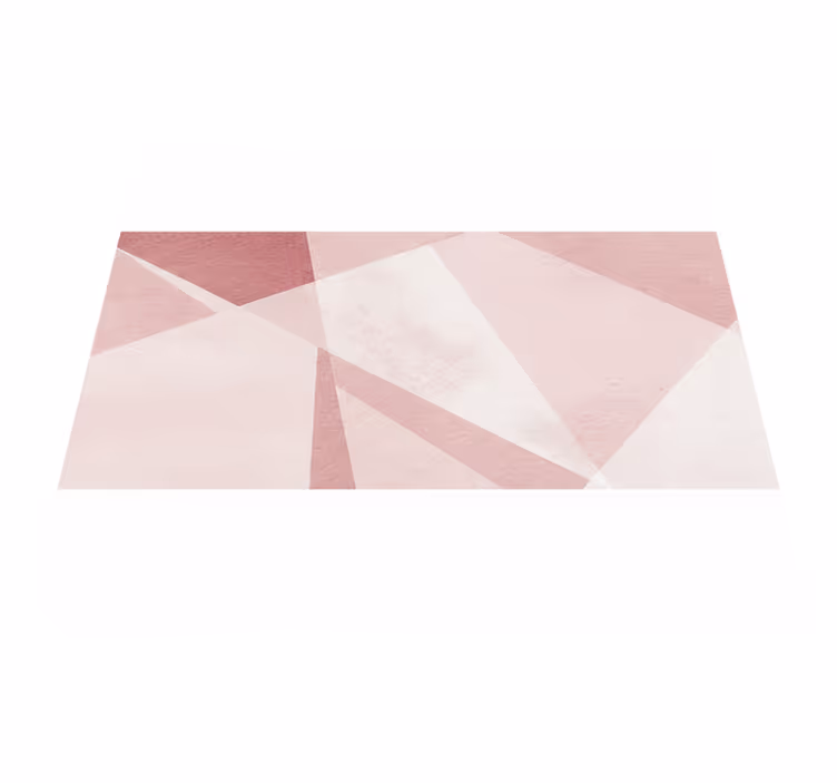 Vinyl tapijt geometrisch teal pastel overlays - TenStickers