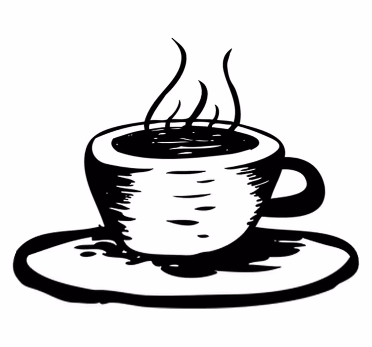 Vinyl tapijt keuken koffie met melk - TenStickers