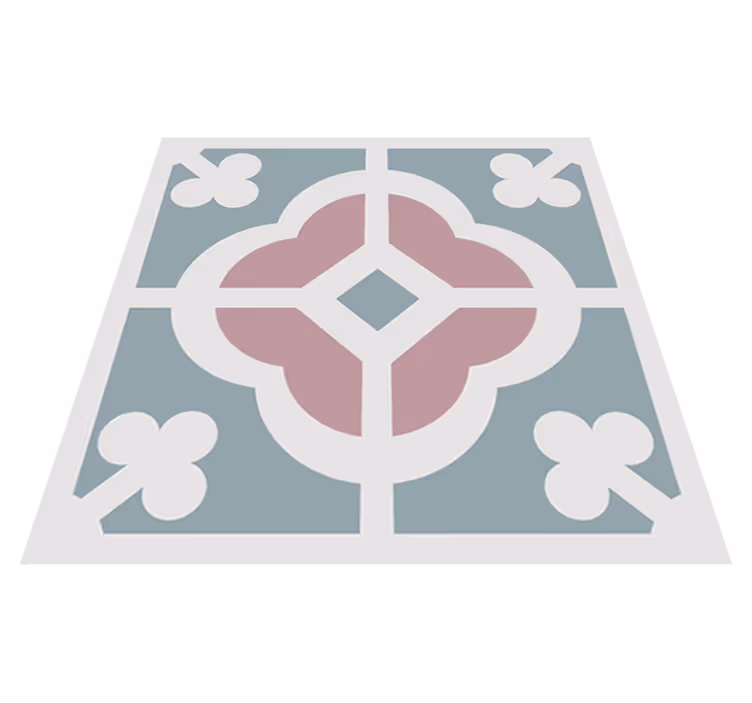 Vinyl tapijt keuken met bloemenhydraulisch design - TenStickers