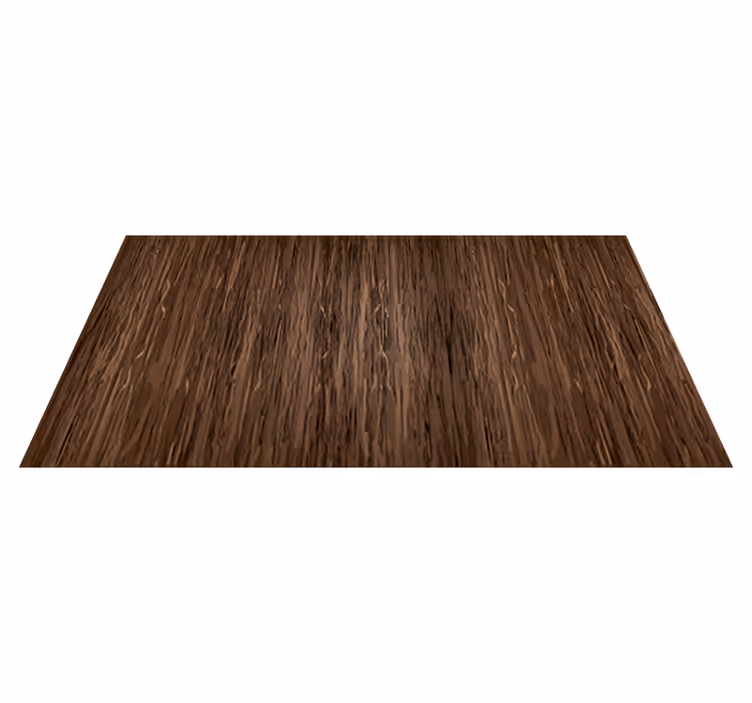 Vinyl tapijt eetkamer donker houten effect - TenStickers