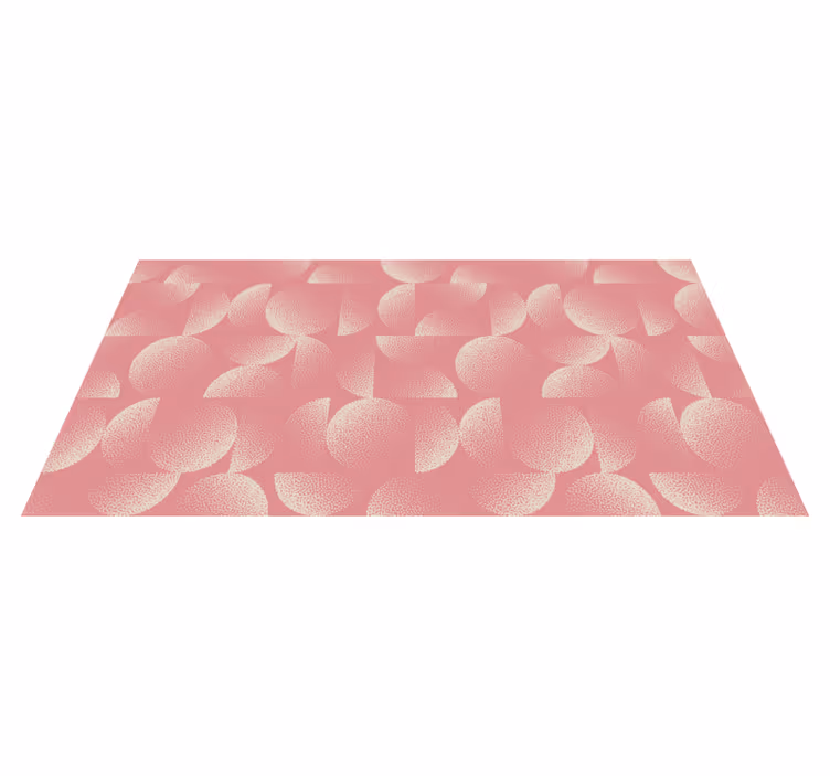 Vinyl tapijt eetkamer pastel halve cirkels - TenStickers