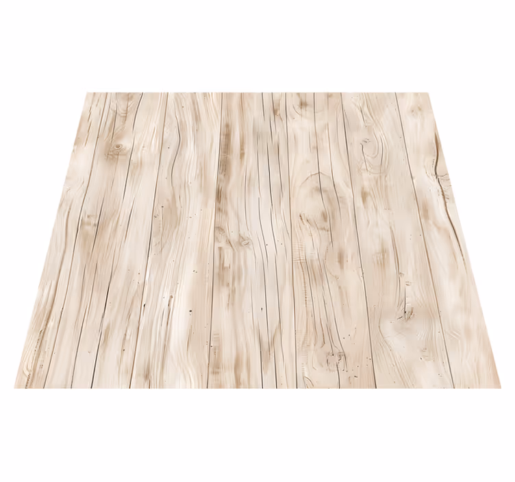 Vinyl tapijt eetkamer licht hout voor tafel - TenStickers