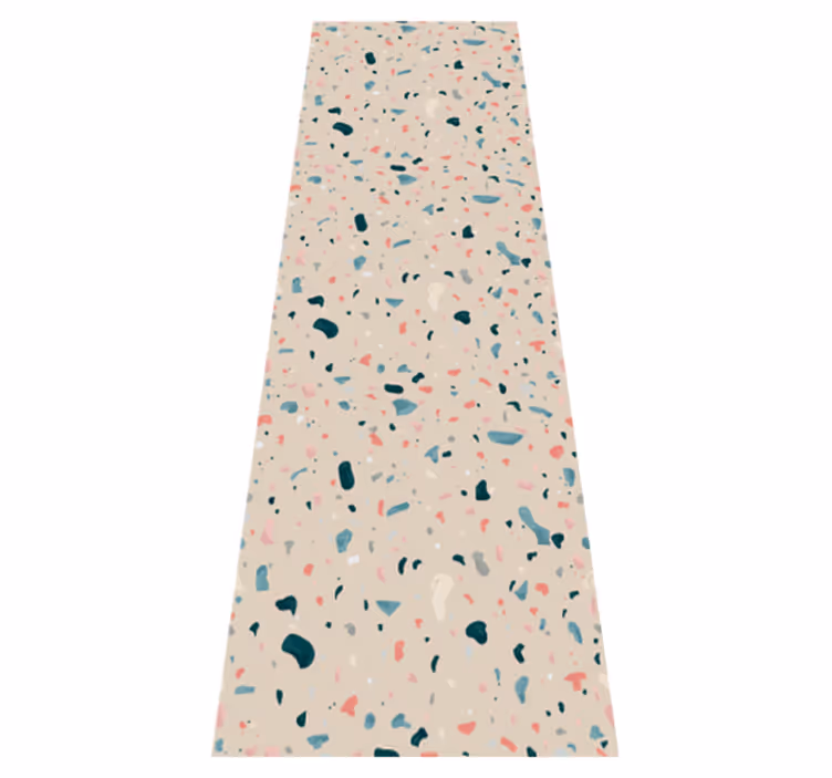 Vinyl tapijt keuken handgeschilderd terrazzo patroon - TenStickers