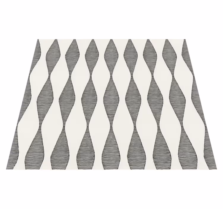 Vinyl tapijt keuken rabaul ikaat beige motief - TenStickers