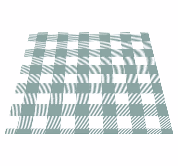 Vinyl tapijt keuken groen tartan - TenStickers