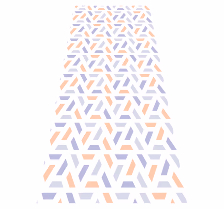 Vinyl tapijt keuken met geometrische lijnen in nordic stijl - TenStickers