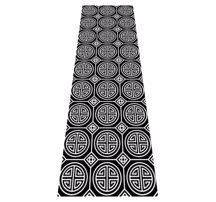 Vinyl tapijt badkamer japanse minimalisme - TenStickers