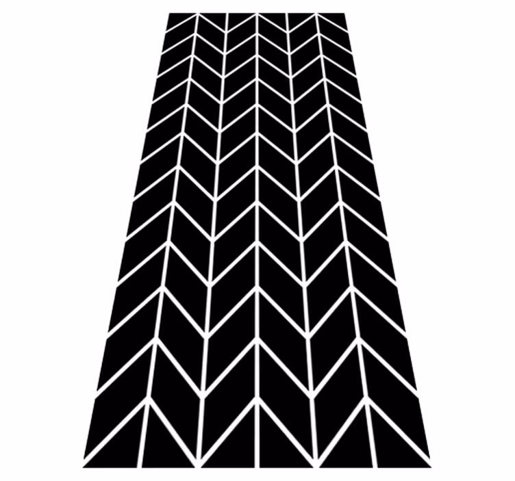 Vinyl tapijt badkamer geometrische pijlen - TenStickers