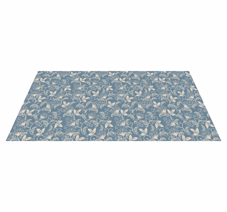 Vinyl tapijt bloemen en planten met bloemenmotief - TenStickers