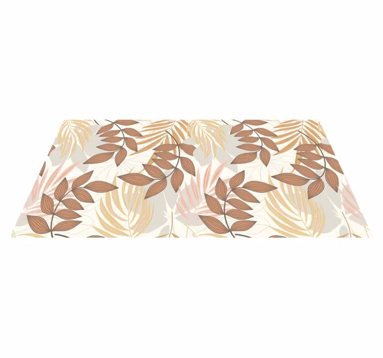 Vinyl tapijt bloemen en planten elegante blad inspiratie - TenStickers