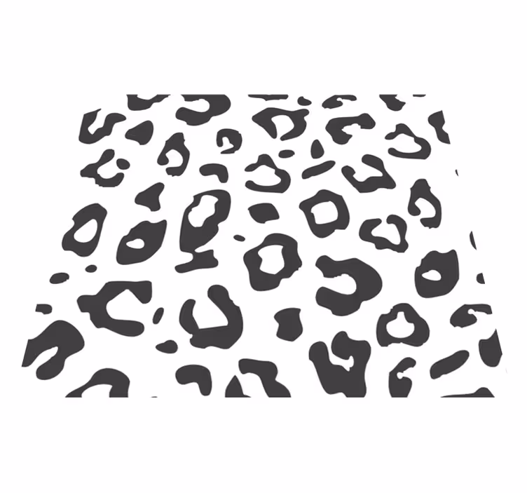 Vinyl vloerkleed dierenprint zwarte luipaard - TenStickers