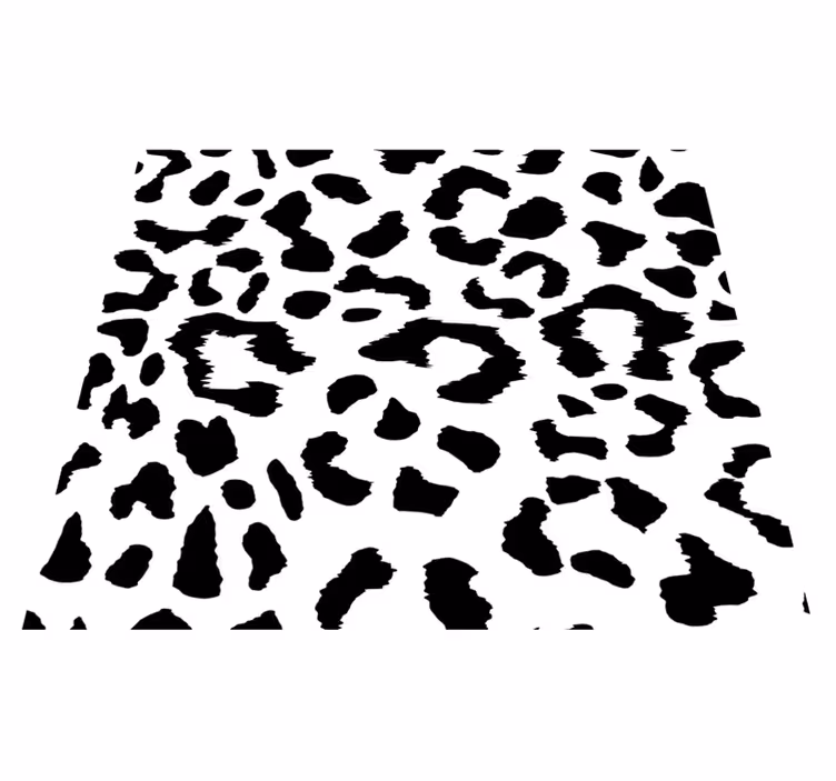 Vinyl vloerkleed dierenprint luipaard eenvoudig - TenStickers