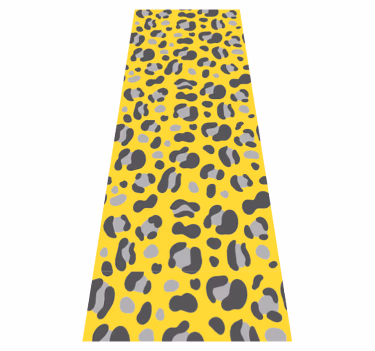 Vinyl vloerkleed dierenprint pantone luipaardprint - TenStickers