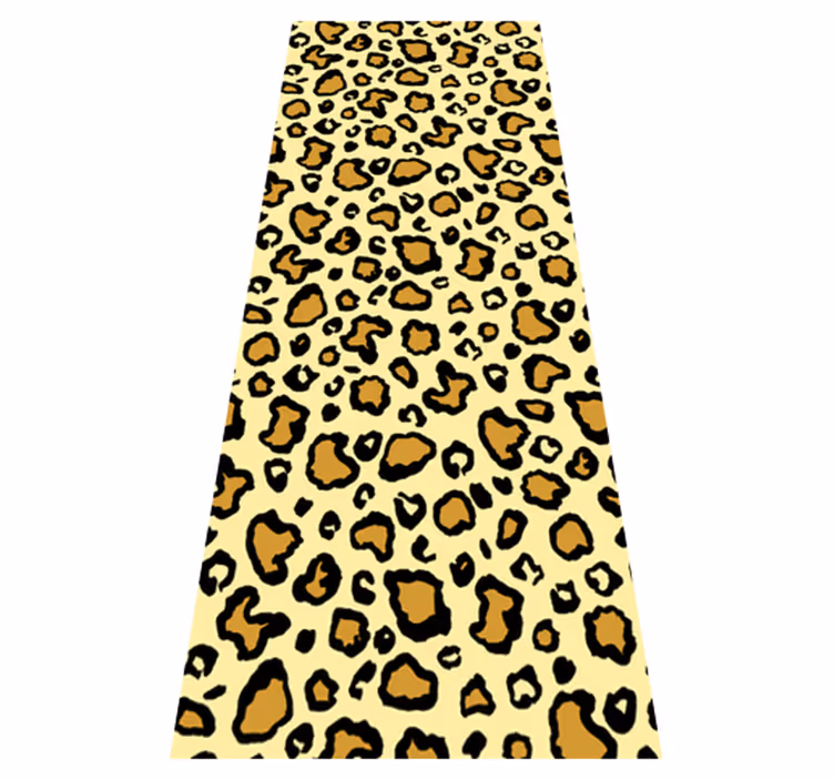 Vinyl vloerkleed dierenprint luipaardprint klassiek patroon - TenStickers