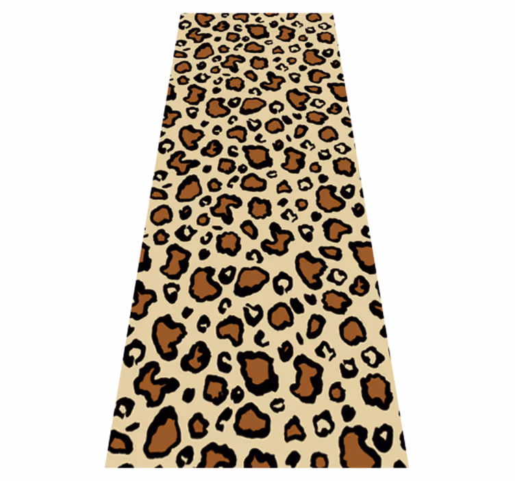 Vinyl vloerkleed dierenprint klassieke luipaardprint - TenStickers