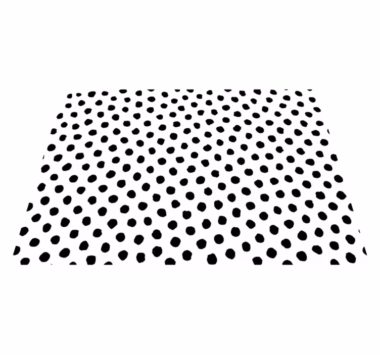 Vinyl vloerkleed dierenprint zwart-witte dalmata - TenStickers