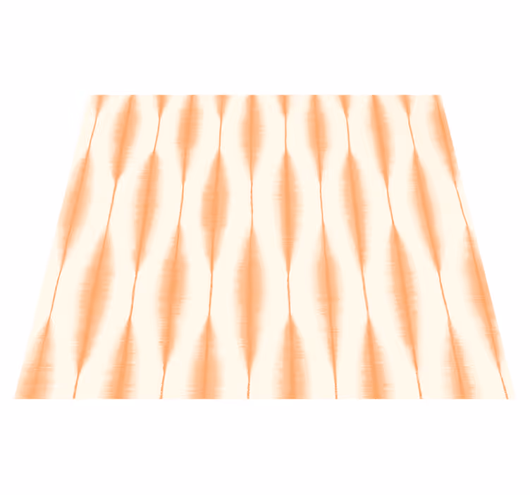 Vinyl tapijt geometrisch ikat kasuri oranje - TenStickers