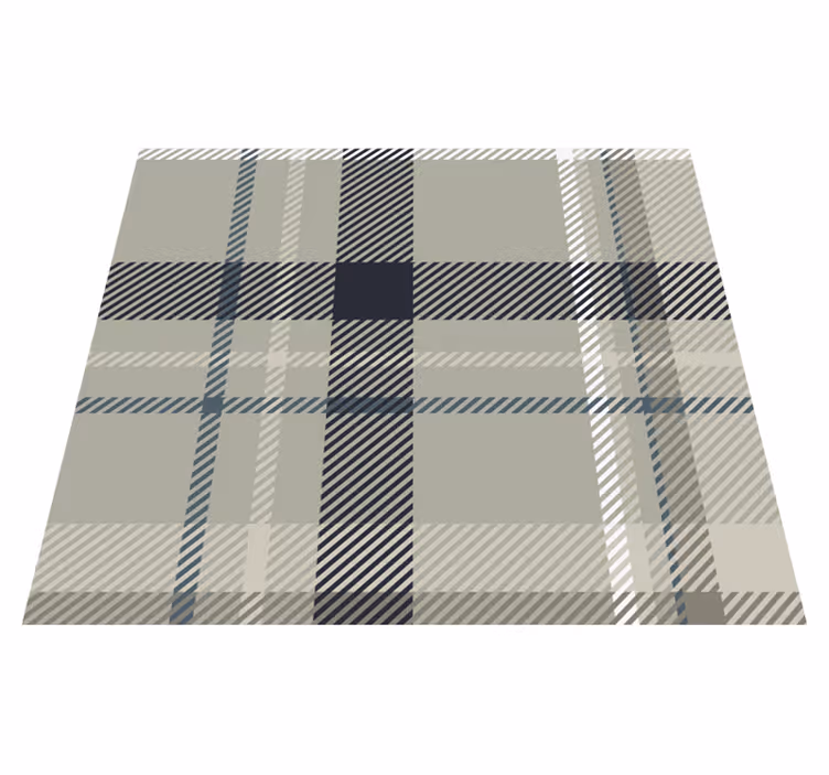 Vinyl tapijt geometrisch grijs flanel - TenStickers