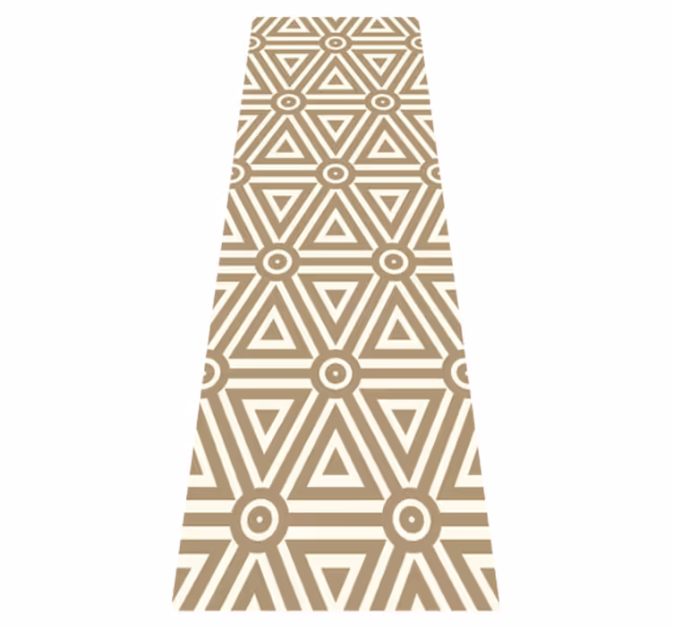Vinyl tapijt geometrisch retro vintage stijl - TenStickers
