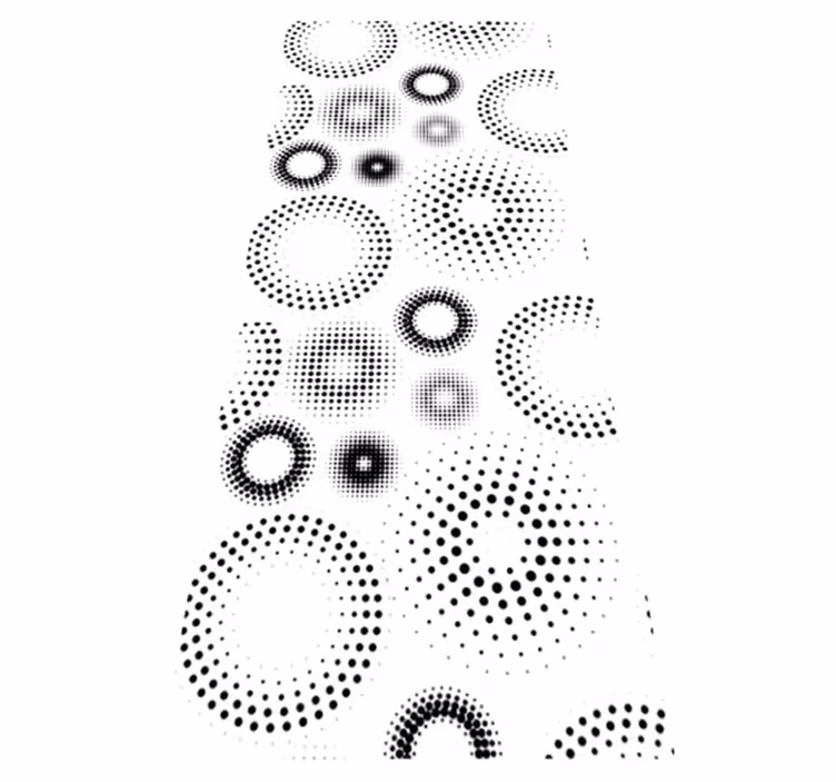 Vinyl tapijt geometrisch naadloze stippen - TenStickers
