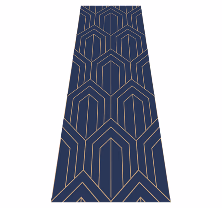 Vinyl tapijt geometrisch kayla metallic - TenStickers