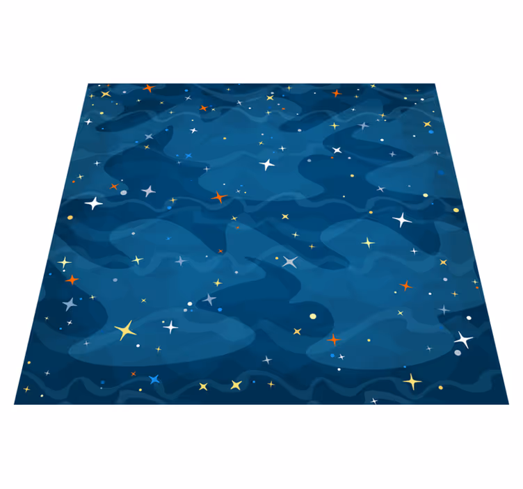 Vinyl tapijt slaapkamer sterren camouflage - TenStickers